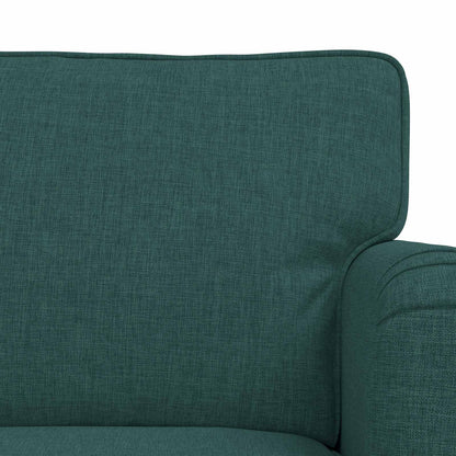 vidaXL Sofa 2 pcs Dunkelgrün 144 x 80 x 85 cm Stoff