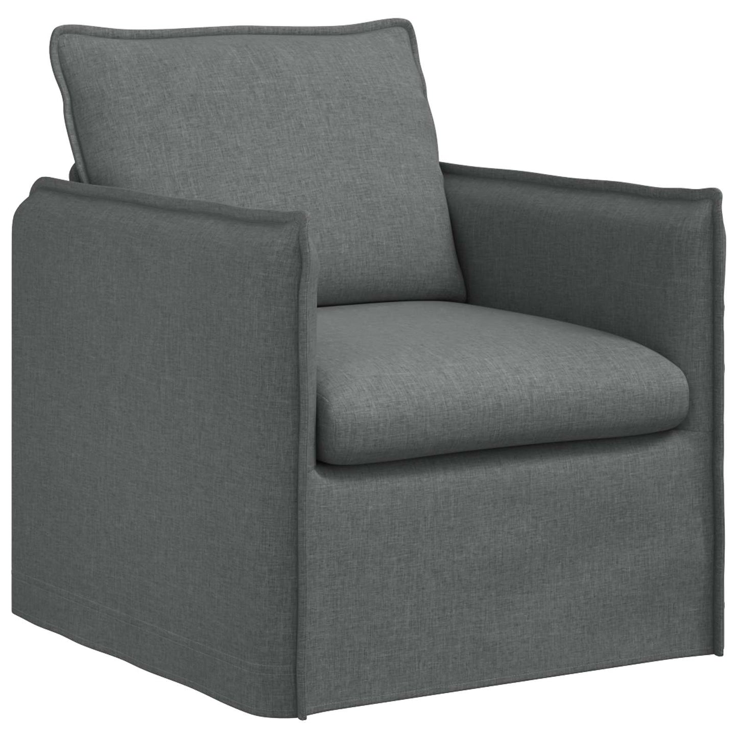 vidaXL Sofa 2 pcs Dunkelgrau 196 x 82 x 85 cm Stoff