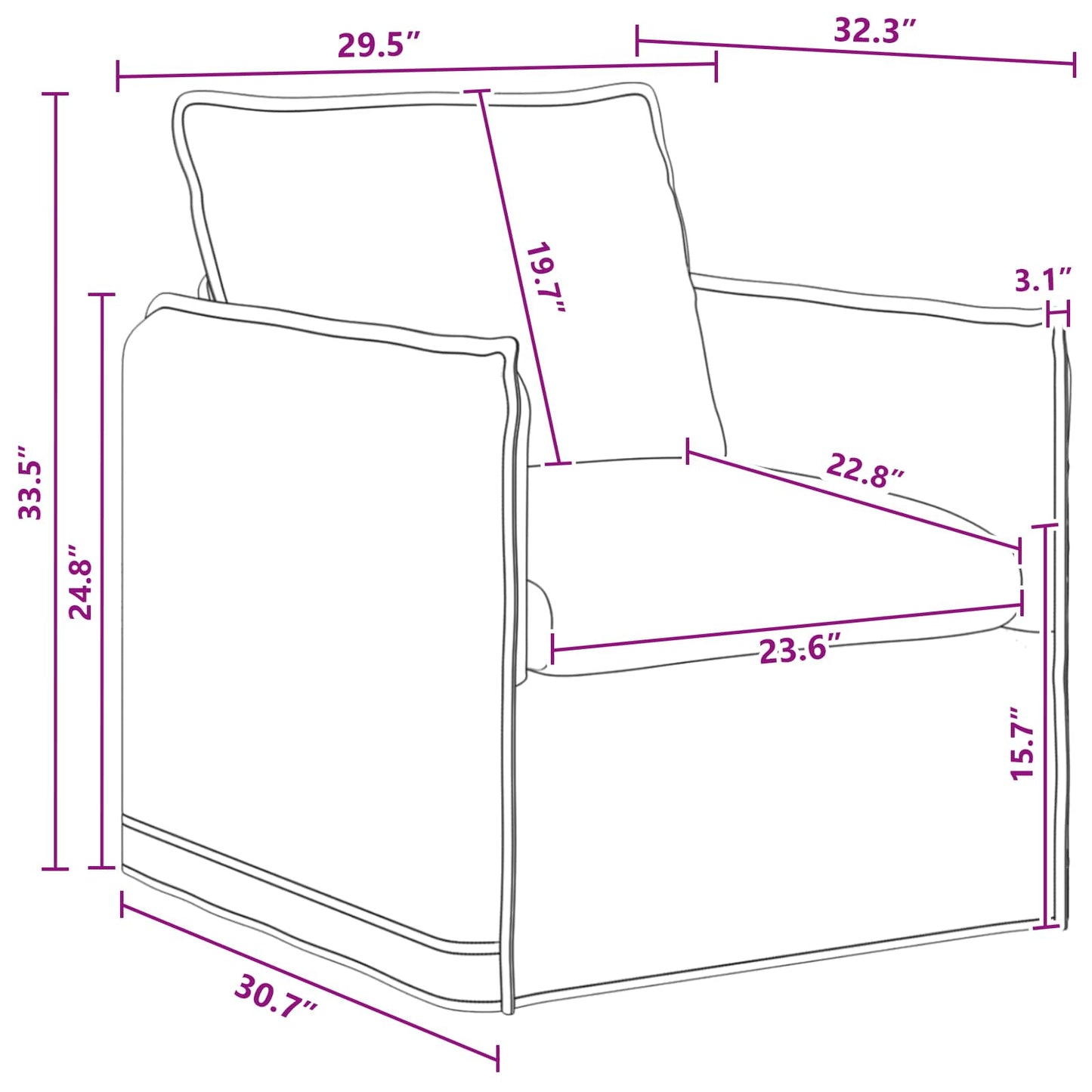 vidaXL Sofa 2 pcs Dunkelgrau 196 x 82 x 85 cm Stoff