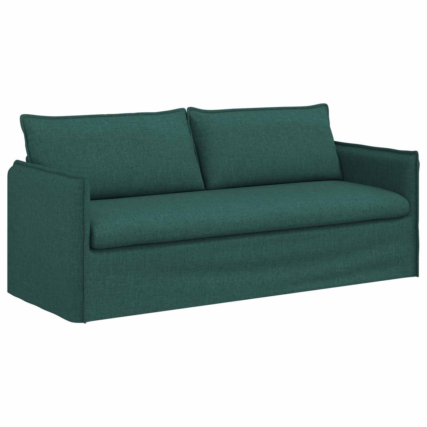 vidaXL Sofa 2 pcs Dunkelgrün 196 x 82 x 85 cm Stoff
