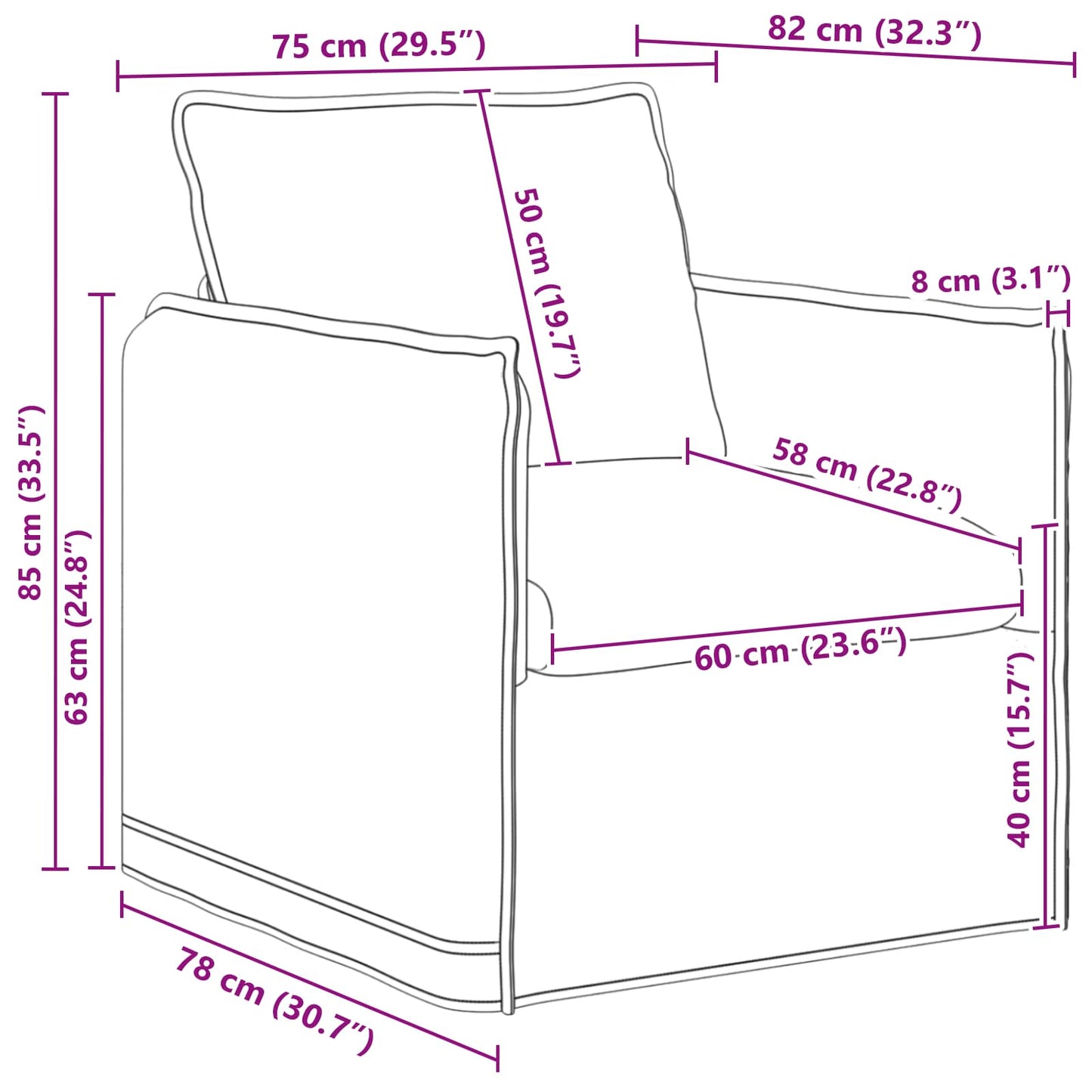 vidaXL Sofa 2 pcs Dunkelgrün 196 x 82 x 85 cm Stoff