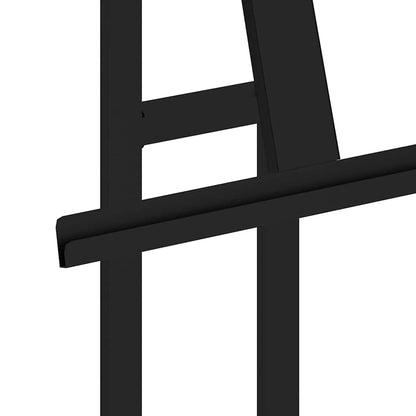 Messestände 2 pcs Schwarz 26,5 x 26,5 x 150 cm Stahl