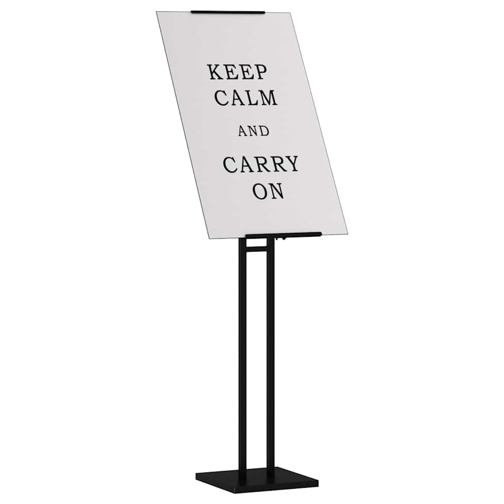 Messestände 2 pcs Schwarz 26,5 x 26,5 x 150 cm Stahl