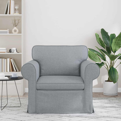 vidaXL Sofa Hellgrau 215 x 82 x 80 cm Stoff