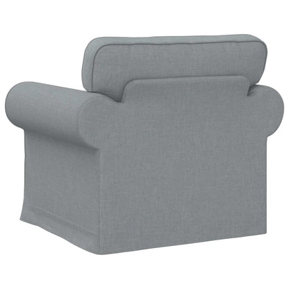vidaXL Sofa Hellgrau 215 x 82 x 80 cm Stoff