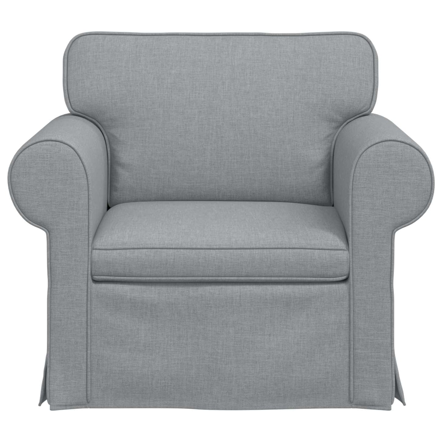 vidaXL Sofa Hellgrau 215 x 82 x 80 cm Stoff