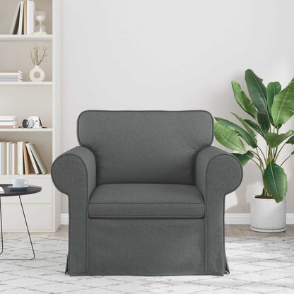 vidaXL Sofa Dunkelgrau 215 x 82 x 80 cm Stoff