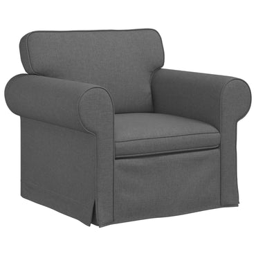 vidaXL Sofa Dunkelgrau 215 x 82 x 80 cm Stoff