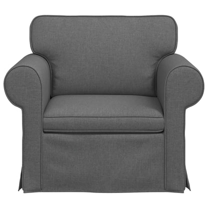 vidaXL Sofa Dunkelgrau 215 x 82 x 80 cm Stoff