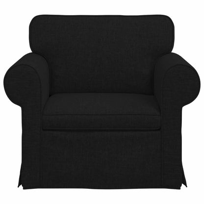 vidaXL Sofa Schwarz 215 x 82 x 80 cm Stoff
