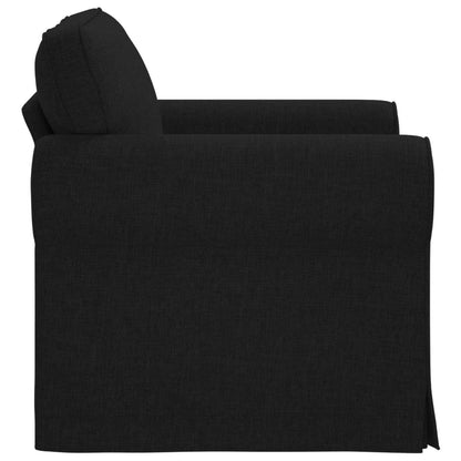 vidaXL Sofa Schwarz 215 x 82 x 80 cm Stoff