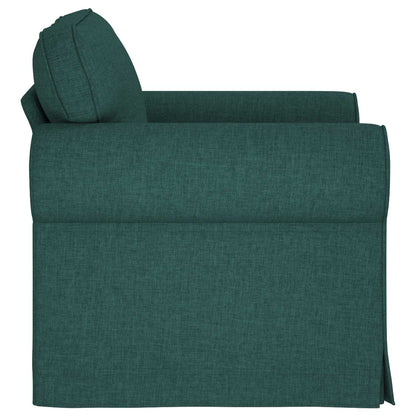 Sofa Dunkelgrün 215 x 82 x 80 cm Stoff
