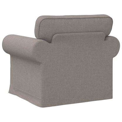 Sofa Taupe 215 x 82 x 80 cm Stoff