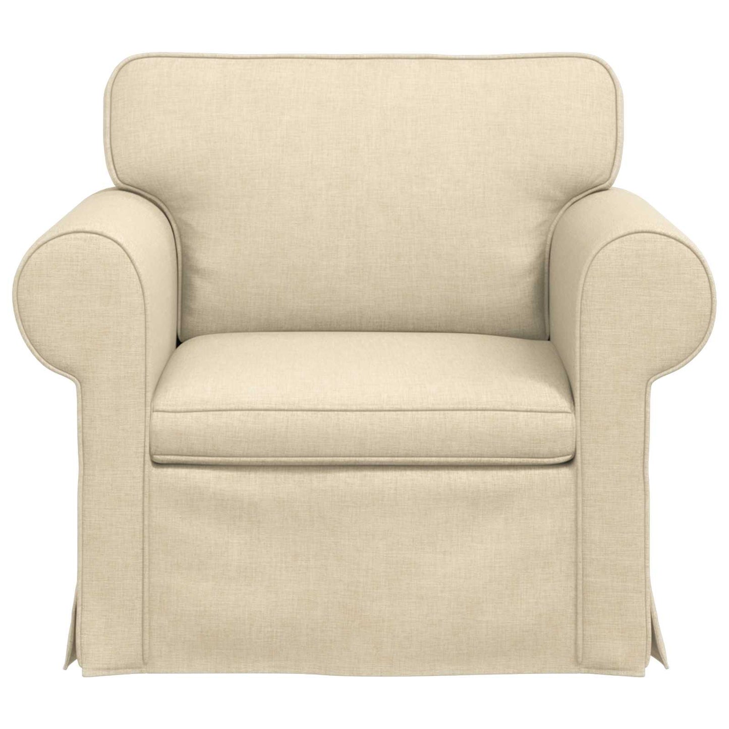 vidaXL Sofa Creme 215 x 82 x 80 cm Stoff