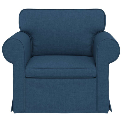 vidaXL Sofa Blau 215 x 82 x 80 cm Stoff