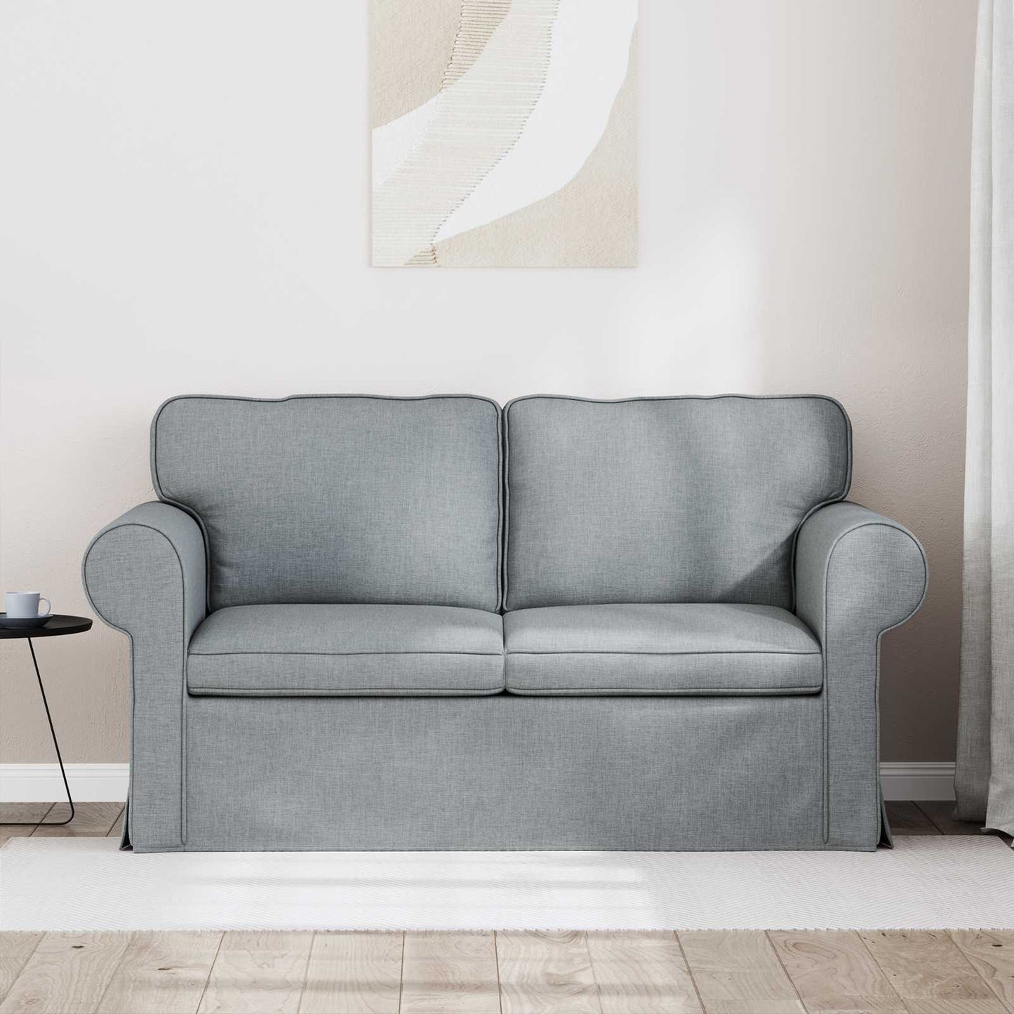 vidaXL Sofa Hellgrau 215 x 82 x 80 cm Stoff