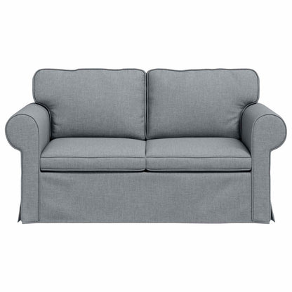 vidaXL Sofa Hellgrau 215 x 82 x 80 cm Stoff