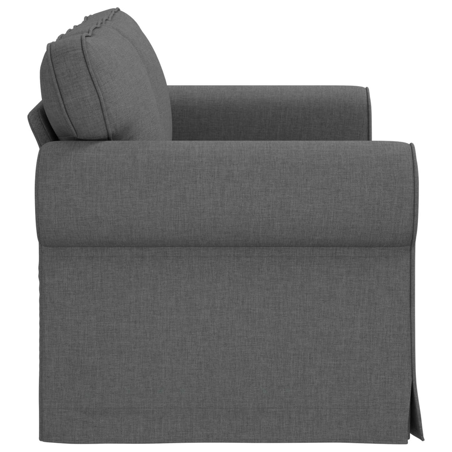 vidaXL Sofa Dunkelgrau 215 x 82 x 80 cm Stoff