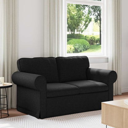 vidaXL Sofa Schwarz 215 x 82 x 80 cm Stoff