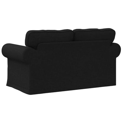 vidaXL Sofa Schwarz 215 x 82 x 80 cm Stoff
