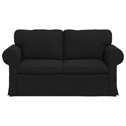 vidaXL Sofa Schwarz 215 x 82 x 80 cm Stoff