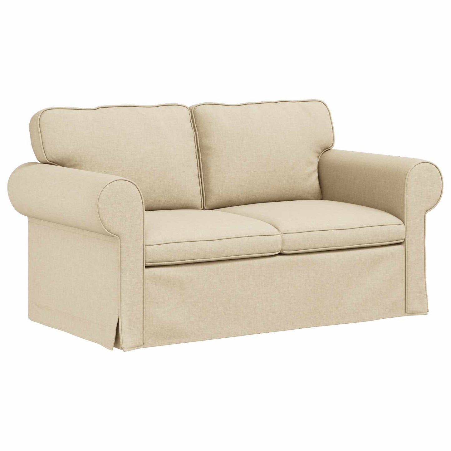 vidaXL Sofa Creme 215 x 82 x 80 cm Stoff