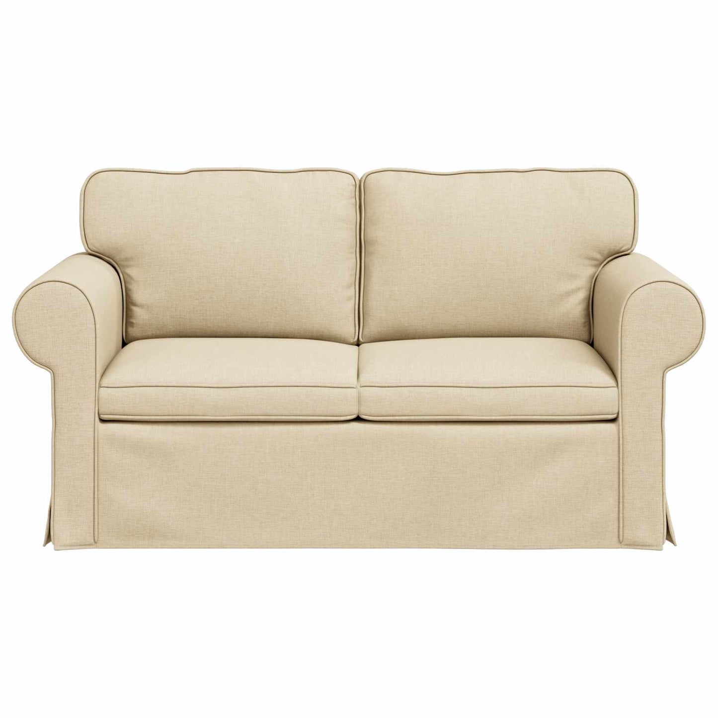 vidaXL Sofa Creme 215 x 82 x 80 cm Stoff