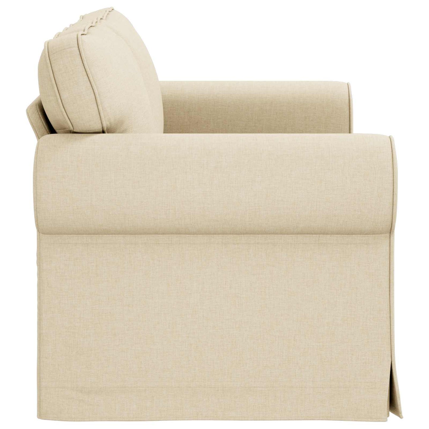 vidaXL Sofa Creme 215 x 82 x 80 cm Stoff