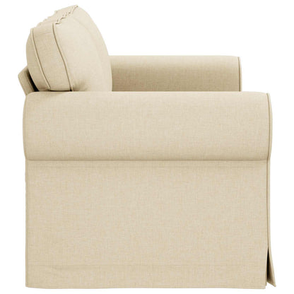 vidaXL Sofa Creme 215 x 82 x 80 cm Stoff