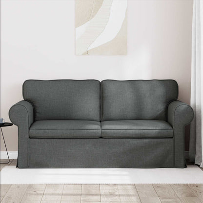 vidaXL Sofa Dunkelgrau 215 x 82 x 80 cm Stoff
