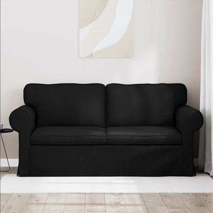 vidaXL Sofa Schwarz 215 x 82 x 80 cm Stoff