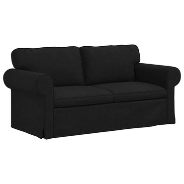 vidaXL Sofa Schwarz 215 x 82 x 80 cm Stoff
