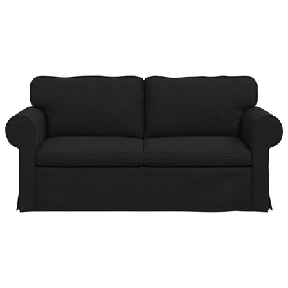vidaXL Sofa Schwarz 215 x 82 x 80 cm Stoff