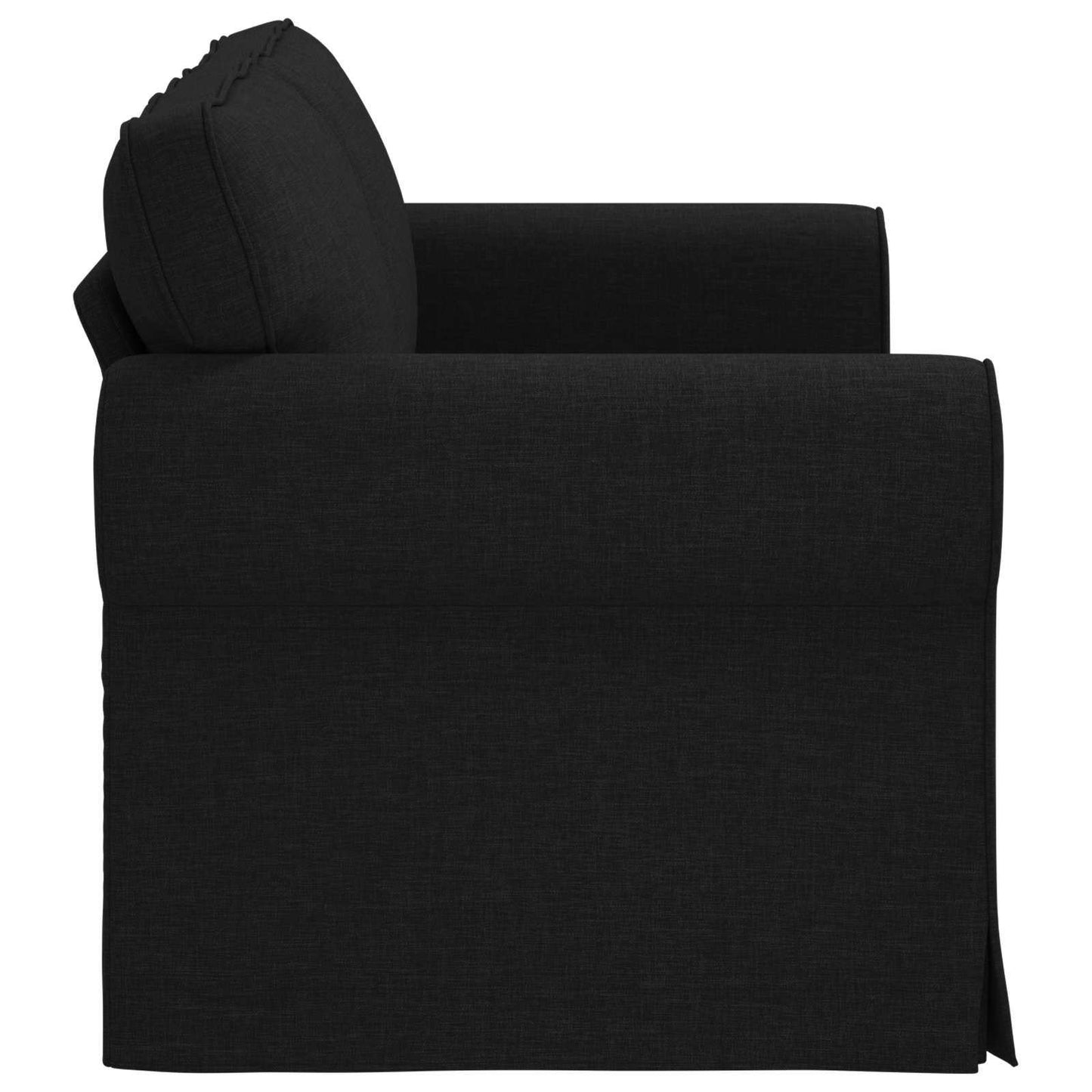 vidaXL Sofa Schwarz 215 x 82 x 80 cm Stoff