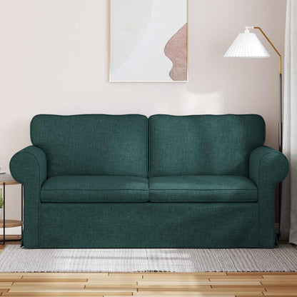 vidaXL Sofa Dunkelgrün 215 x 82 x 80 cm Stoff