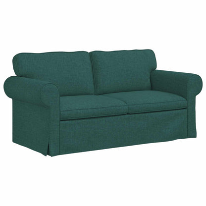 vidaXL Sofa Dunkelgrün 215 x 82 x 80 cm Stoff