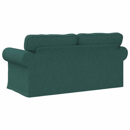 vidaXL Sofa Dunkelgrün 215 x 82 x 80 cm Stoff