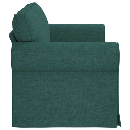 vidaXL Sofa Dunkelgrün 215 x 82 x 80 cm Stoff