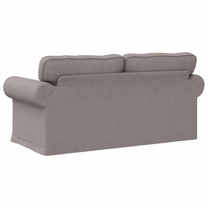 Sofa Taupe 215 x 82 x 80 cm Stoff