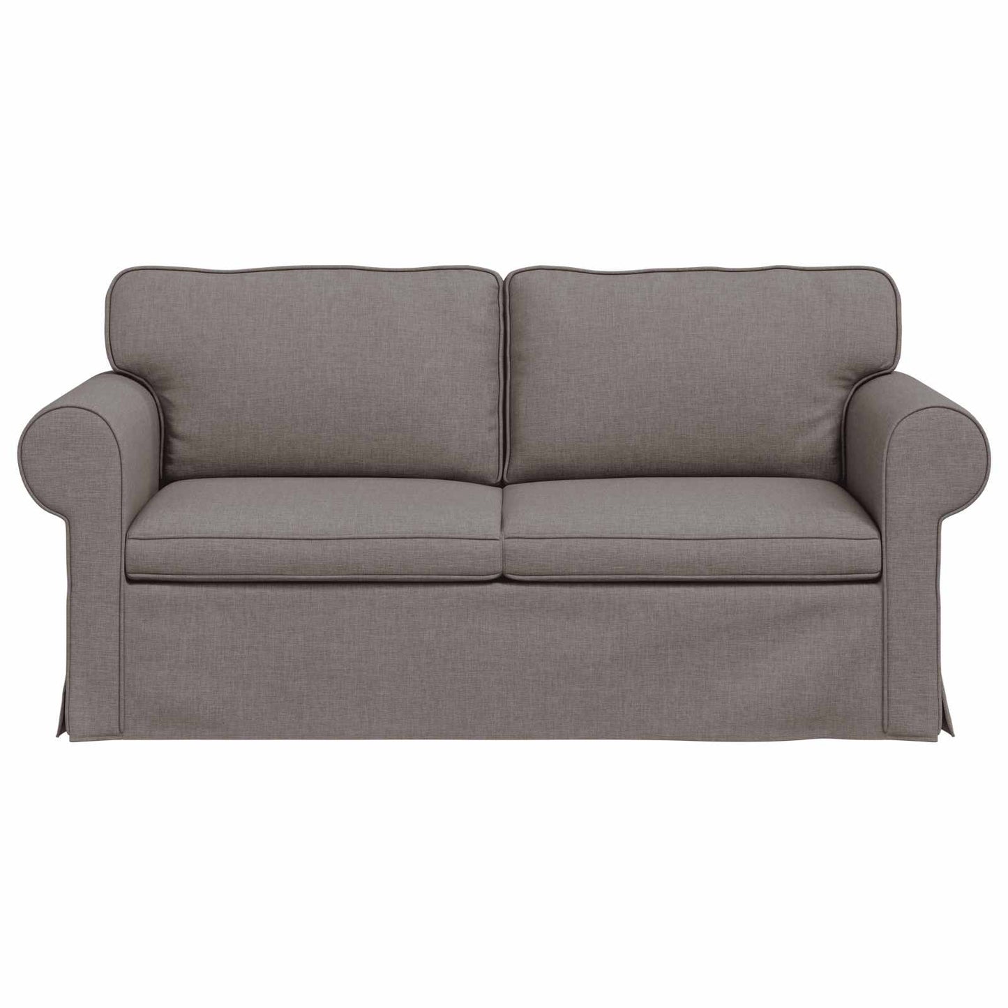 Sofa Taupe 215 x 82 x 80 cm Stoff
