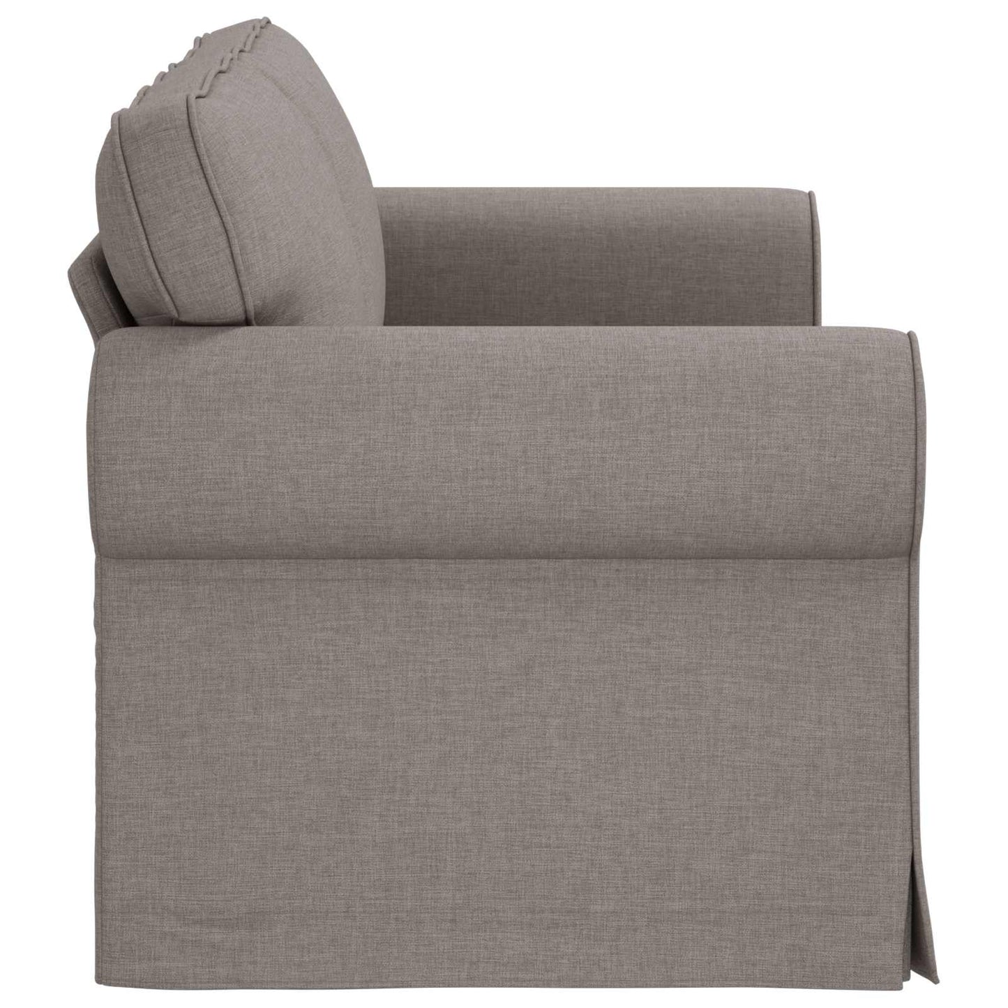 Sofa Taupe 215 x 82 x 80 cm Stoff