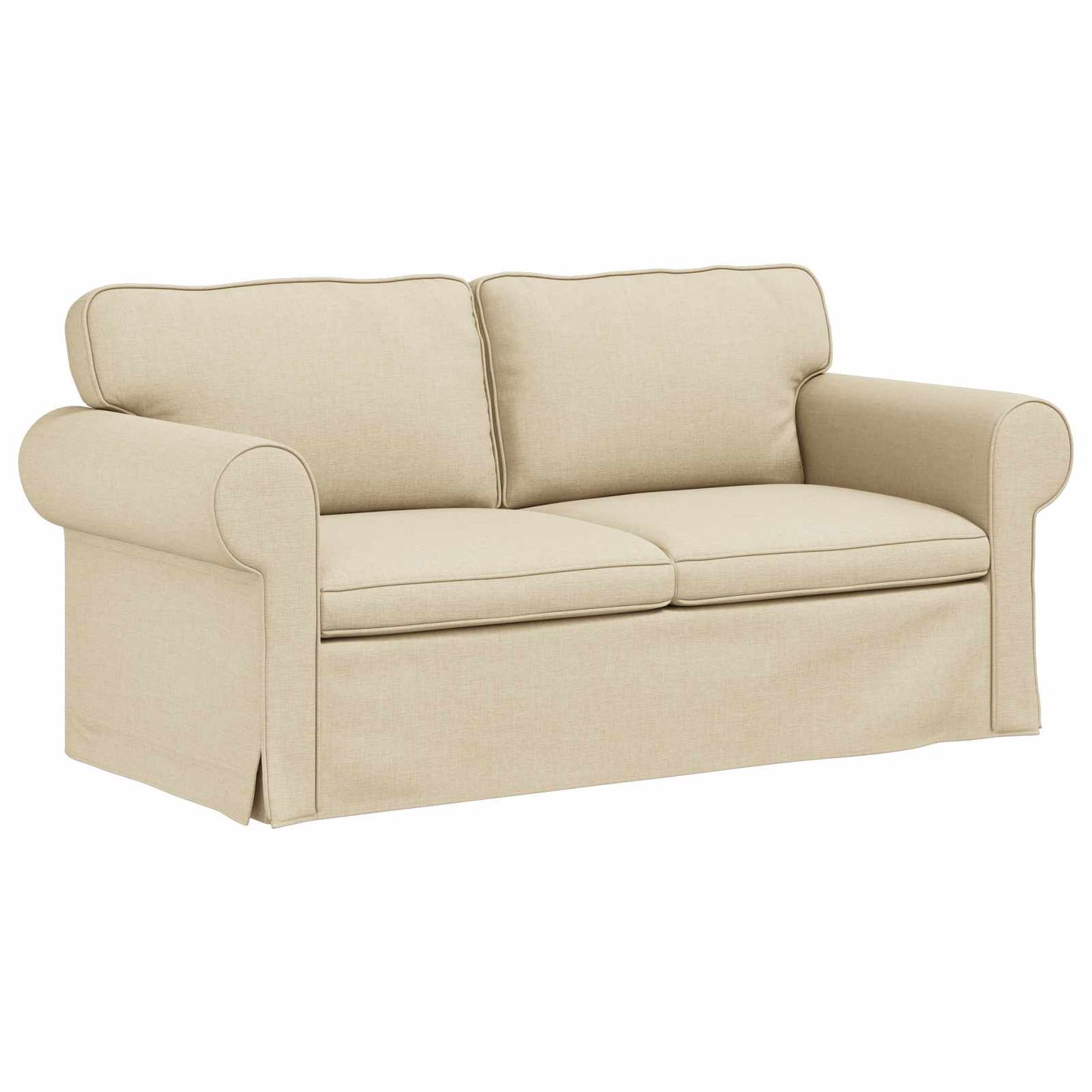 vidaXL Sofa Creme 215 x 82 x 80 cm Stoff
