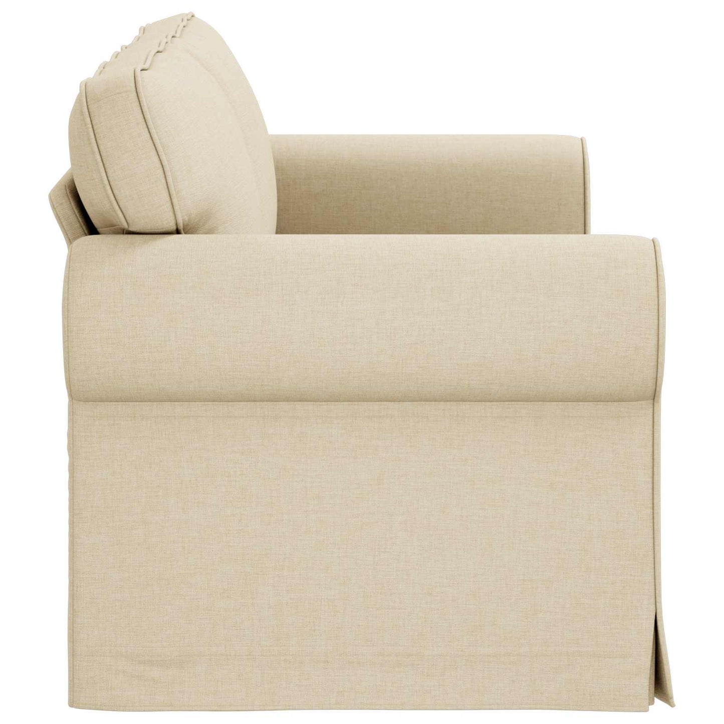 vidaXL Sofa Creme 215 x 82 x 80 cm Stoff