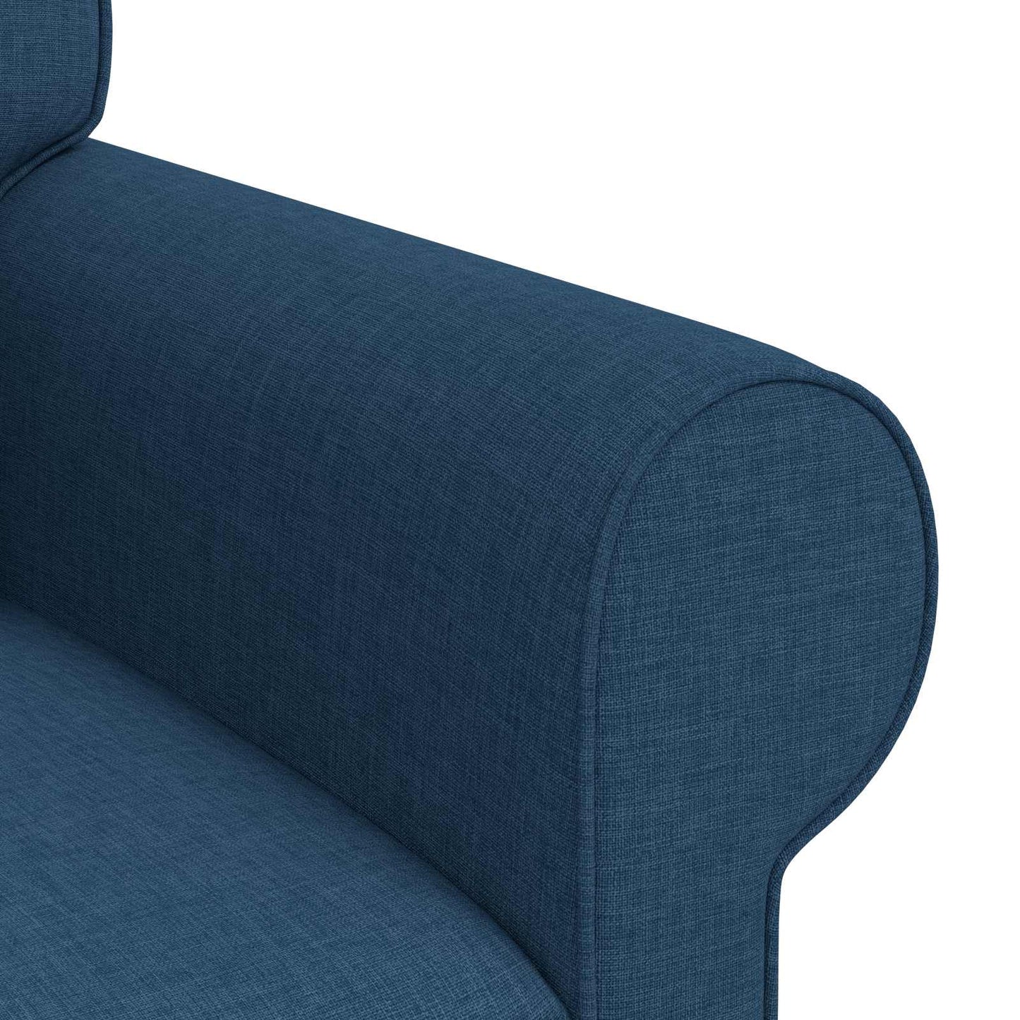 Sofa Blau 215 x 82 x 80 cm Stoff