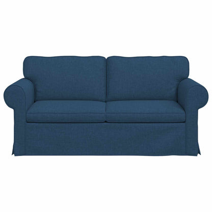 Sofa Blau 215 x 82 x 80 cm Stoff