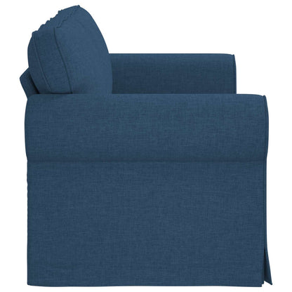 Sofa Blau 215 x 82 x 80 cm Stoff