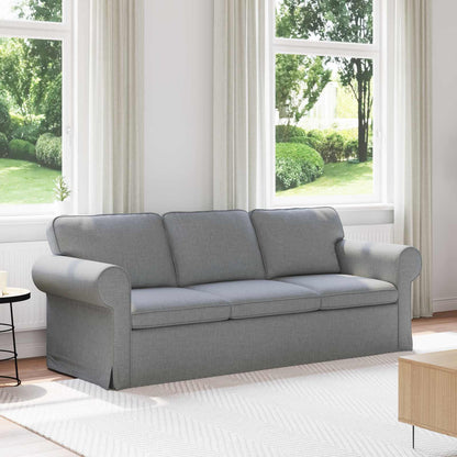 vidaXL Sofa Hellgrau 215 x 82 x 80 cm Stoff