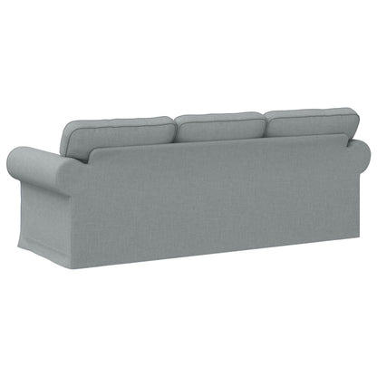 vidaXL Sofa Hellgrau 215 x 82 x 80 cm Stoff