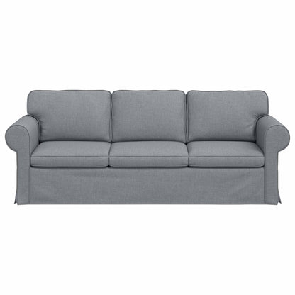 vidaXL Sofa Hellgrau 215 x 82 x 80 cm Stoff