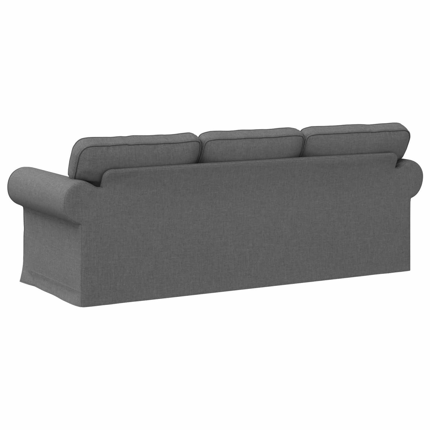 Sofa Dunkelgrau 215 x 82 x 80 cm Stoff